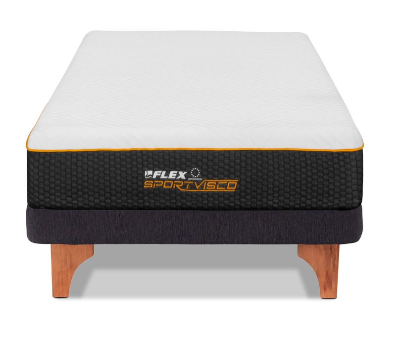 CAMA EUROPEA FLEX HYBRID VISCO 1.5 PLAZAS BOX - 2