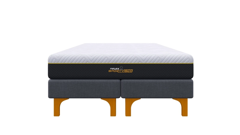 CAMA EUROPEA FLEX HYBRID SPORT VISCO 2 PLAZAS BASE DIVIDIDA - 2