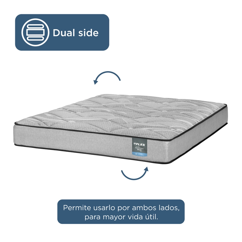 CAMA EUROPEA DREAM DUAL 1 PLAZAS 90X190 FLEX - 6