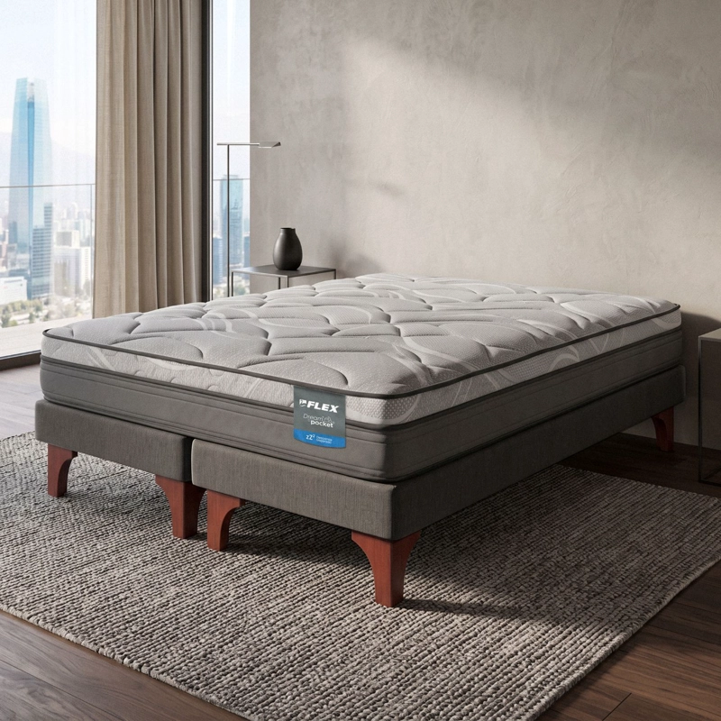 CAMA EUROPEA DREAM POCKET KING 180X200 FLEX - 6