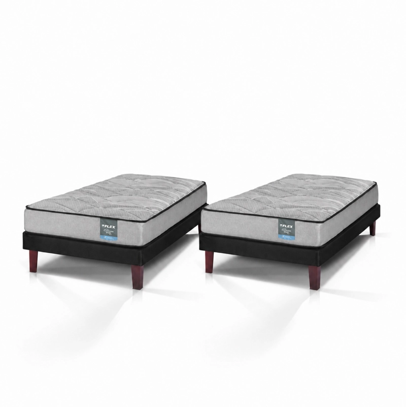 DUPLEX CAMA EUROPEA DREAM DUAL 1 PLAZA 90X190 FLEX - 1