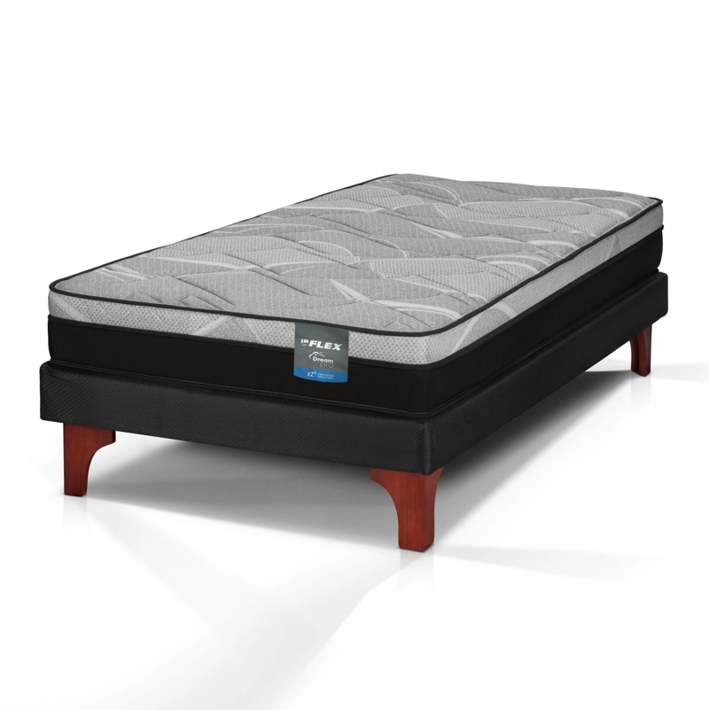 CAMA EUROPEA DREAM PRO 1.5 PLAZAS BOX 105X200 FLEX - 1