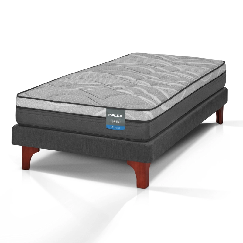 CAMA EUROPEA DREAM POCKET 1.5 PLAZAS BOX 105X200 FLEX - 1