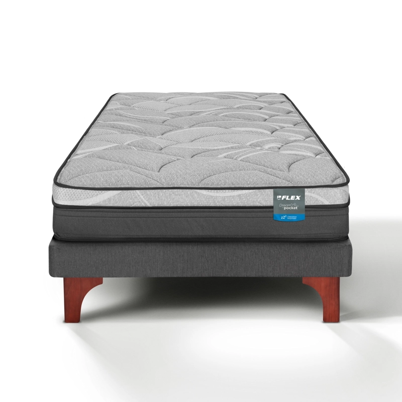 CAMA EUROPEA DREAM POCKET 1.5 PLAZAS BOX 105X200 FLEX - 2
