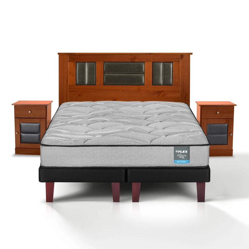 CAMA EUROPEA DREAM DUAL 2 PLAZAS BOX 150X200 + SET LORRAINE FLEX - 2
