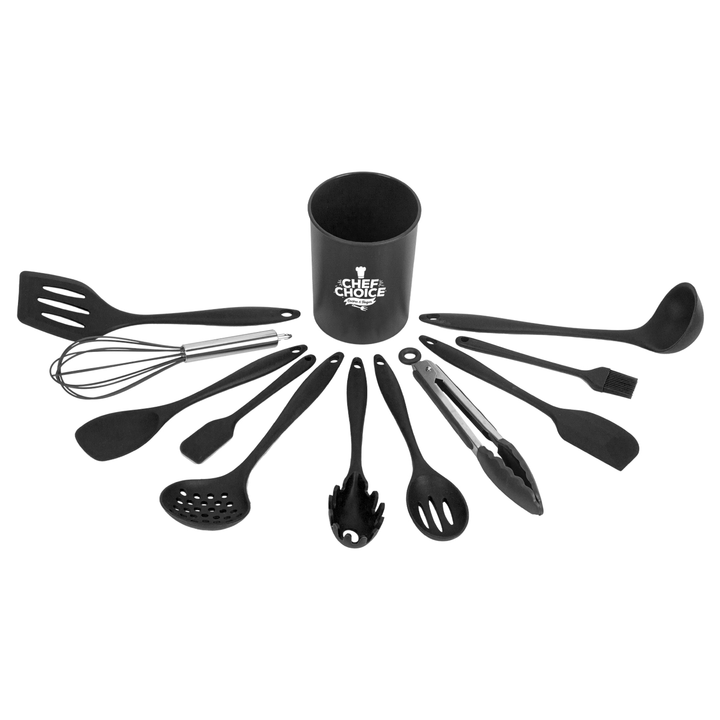 SET DE UTENSILIOS DE COCINA SILICONA 12 PIEZAS ANTIADHERENTE - 2