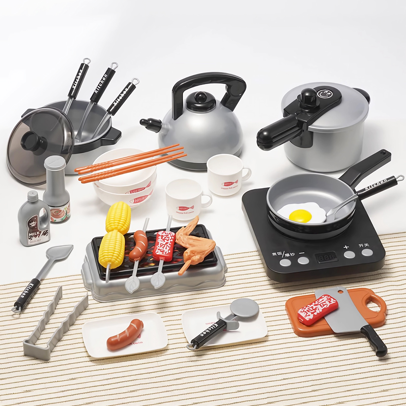 SET DE COCINA DE JUGUETE 36PCS NIÑOS JUEGO DE MINI CHEF - 2