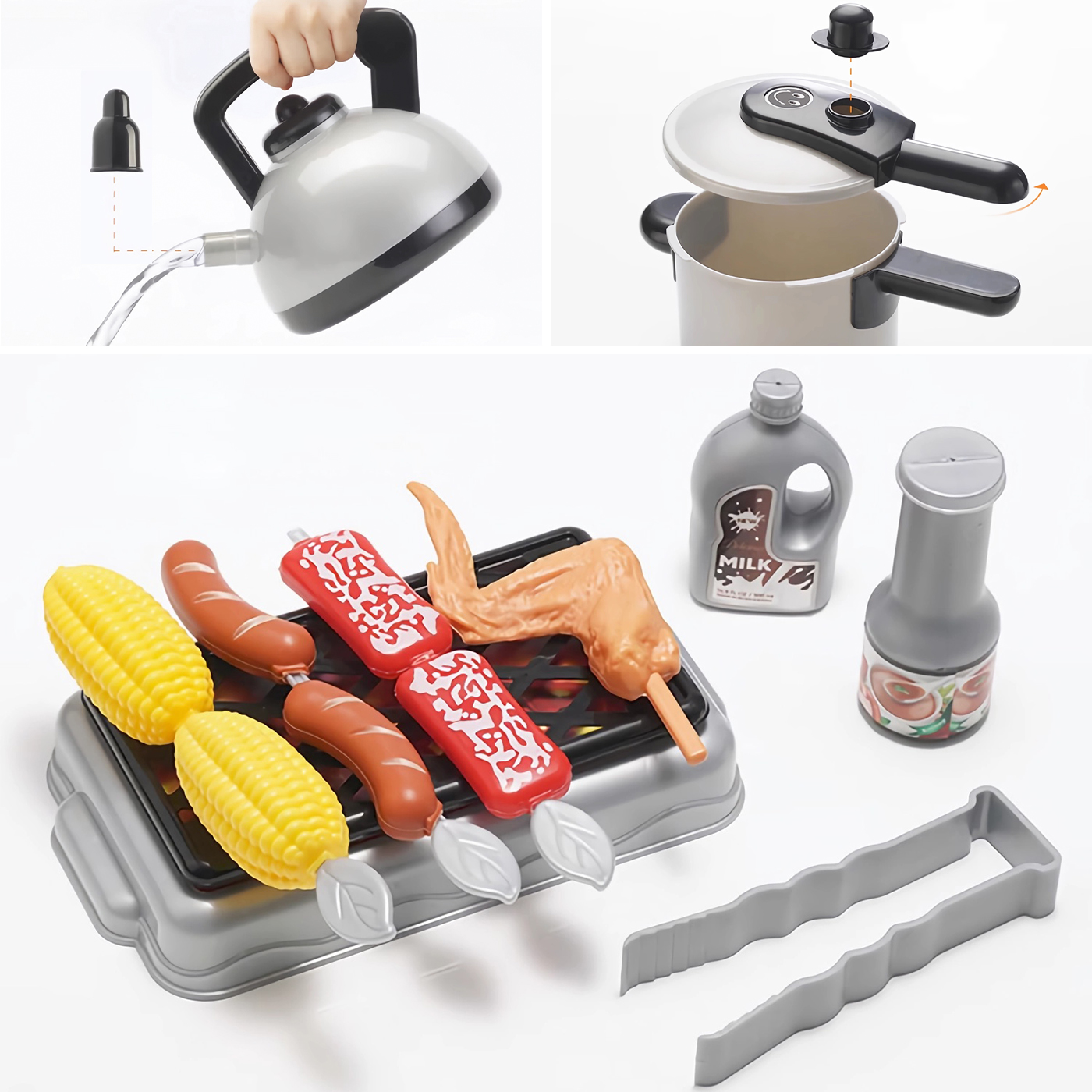 SET DE COCINA DE JUGUETE 36PCS NIÑOS JUEGO DE MINI CHEF - 3