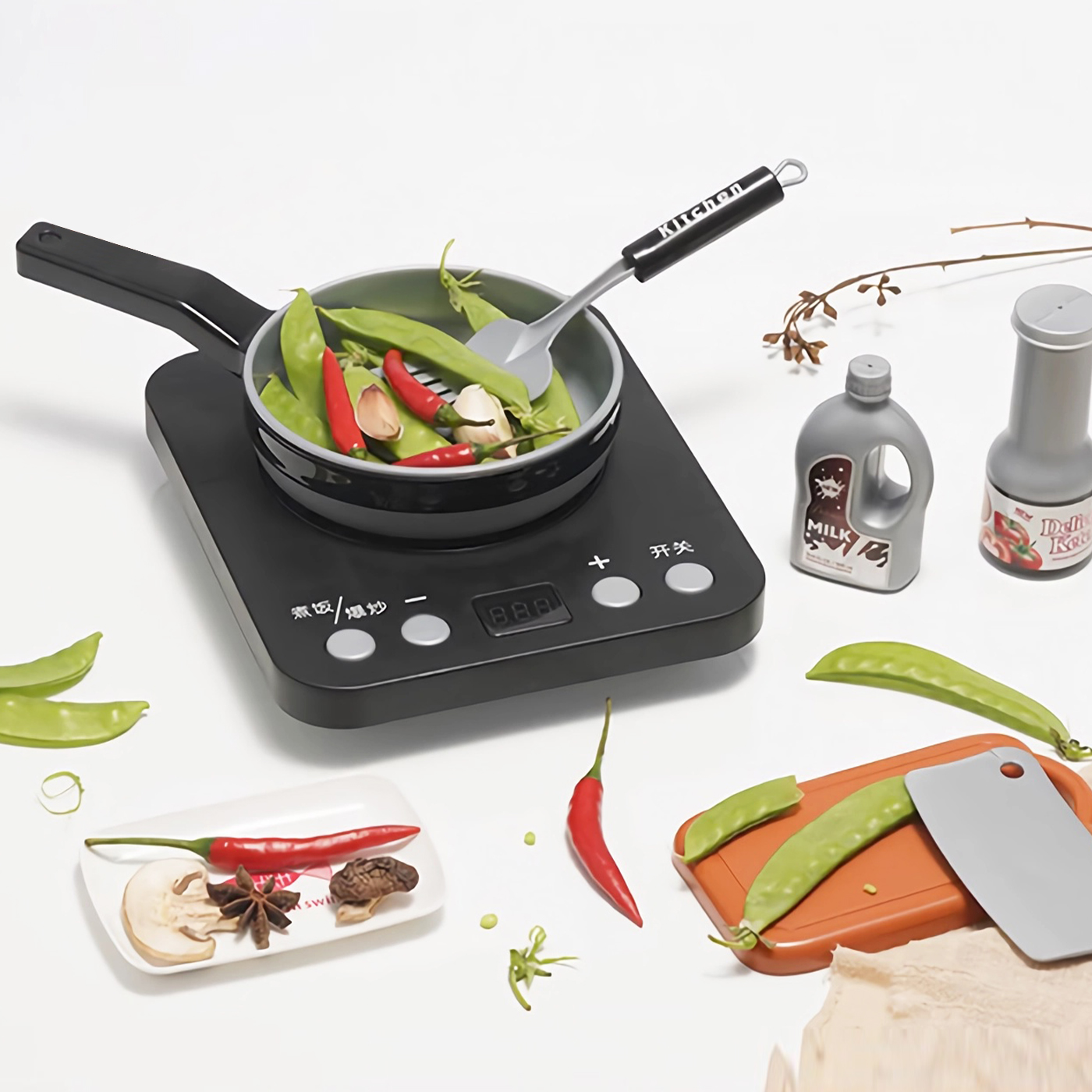 SET DE COCINA DE JUGUETE 36PCS NIÑOS JUEGO DE MINI CHEF - 4