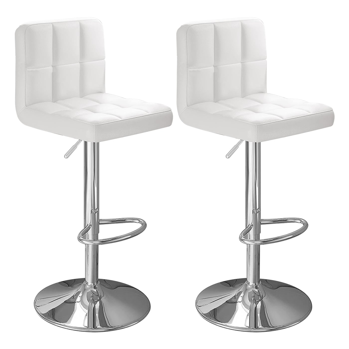 PACK REBONEC 2 SILLA PISO BAR ALTURA REGULABLE TABURETE CON RESPALDO - 1