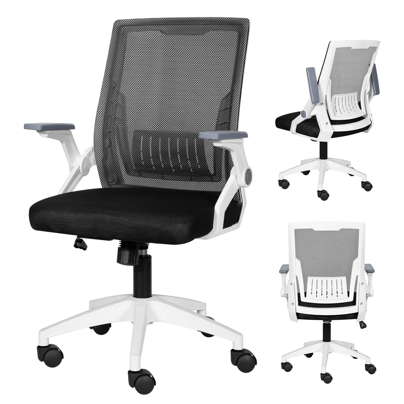 SILLA DE OFICINA ESCRITORIO EJECUTIVA ASIENTO LÁTEX 101X60X56 CM - 6