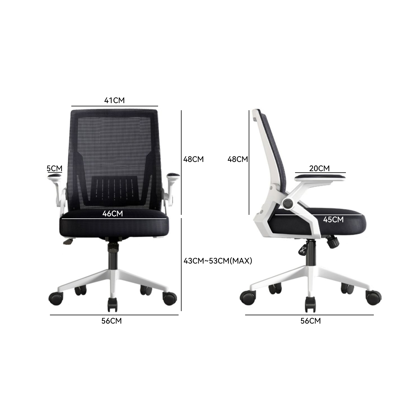 SILLA DE OFICINA ESCRITORIO EJECUTIVA ASIENTO LÁTEX 101X60X56 CM - 9