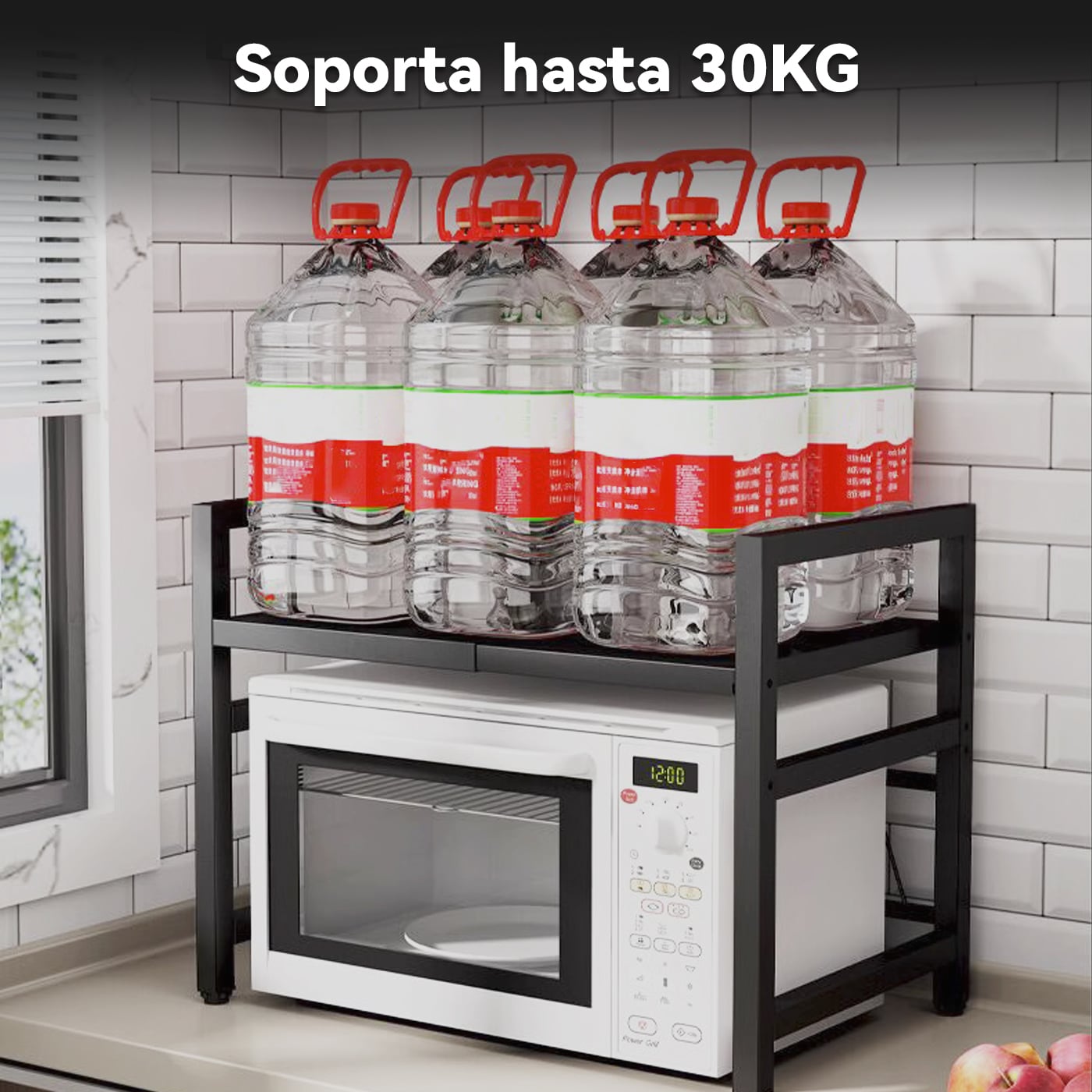 RACK ORGANIZADOR ESTANTE REPISA EXTENSIBLE HORNO MICROONDAS - 4