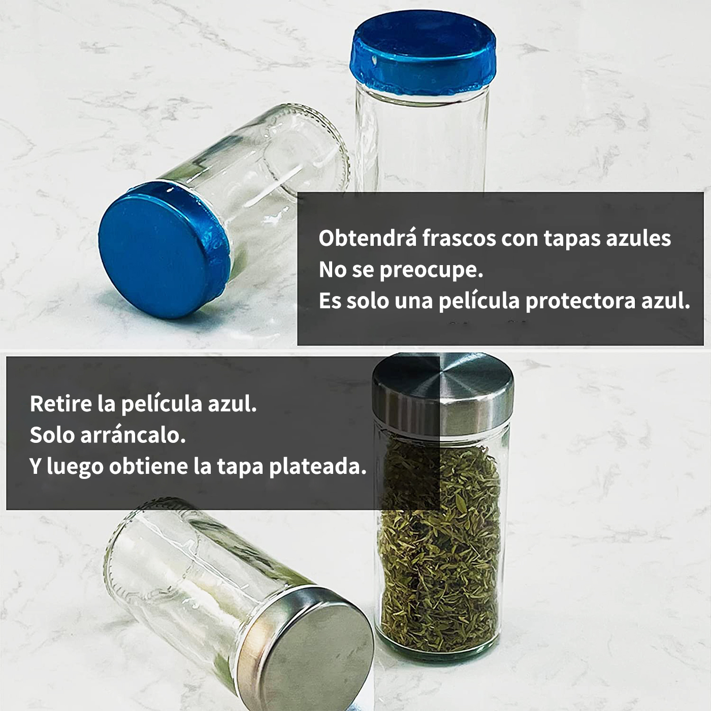 CONDIMENTEROS ESPECIERO GIRATORIO COCINA 20 FRASCOS COLOR PLATEADO - 4