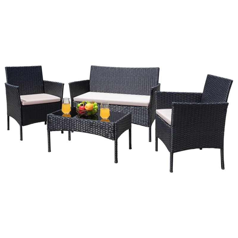 JUEGO LIVING TERRAZA BRISA 4 PIEZAS EXTERIOR - 1