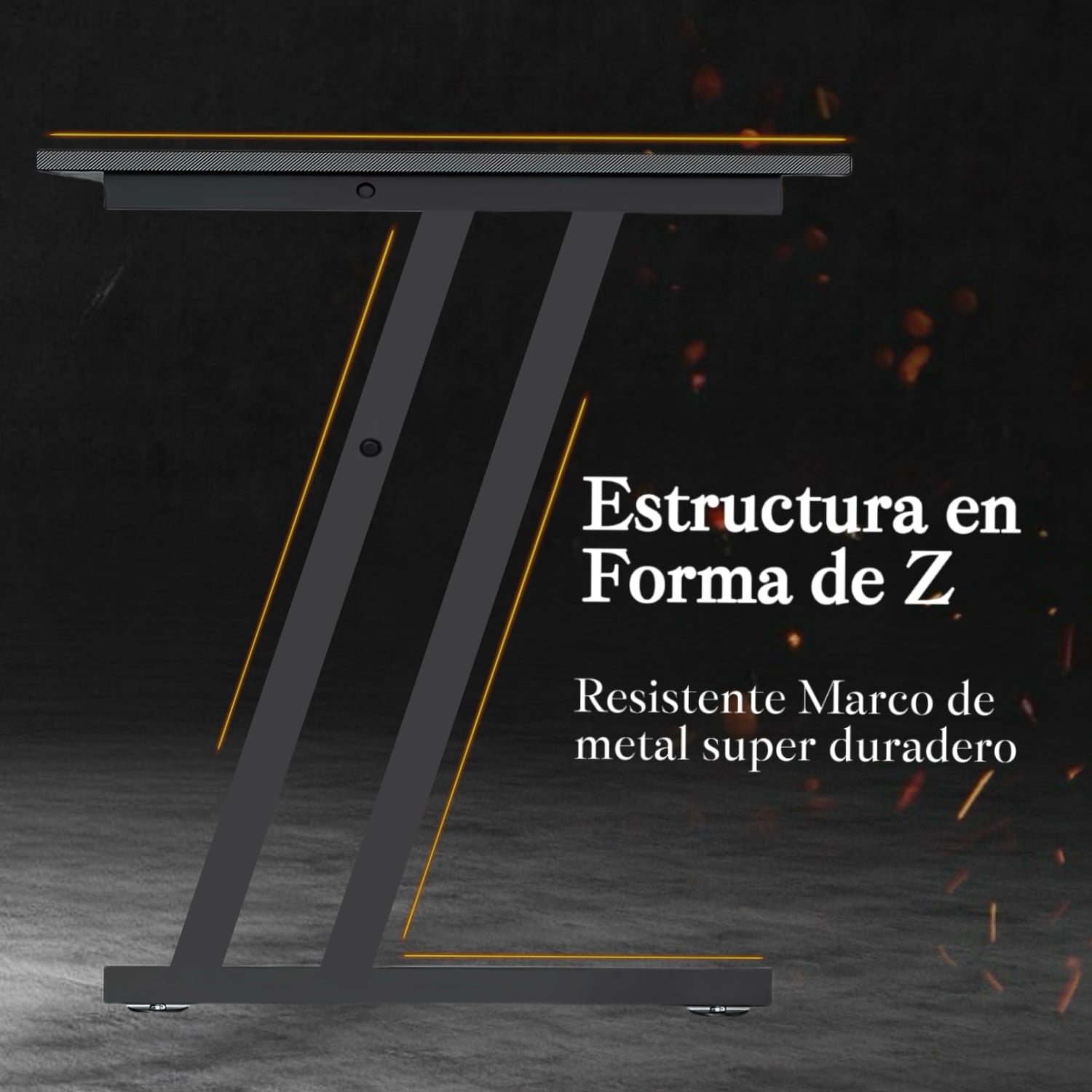 ESCRITORIO ESQUINERO EN FORMA L CON ESTANTES 120CM GAMER OFICINA - 4