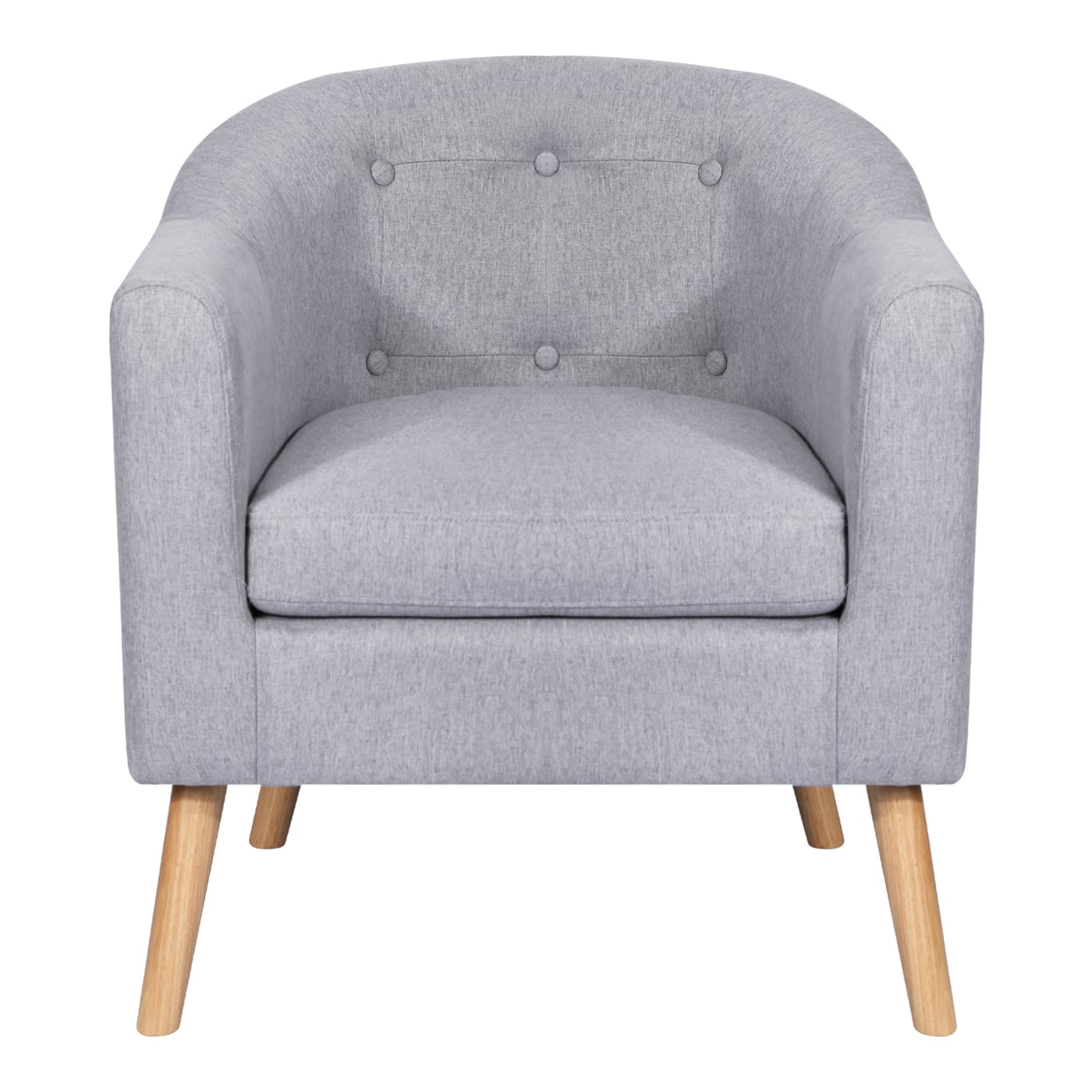 POLTRONA 70X60X77CM PARA DORMITORIO APARTAMENTO OFICINA GRIS - 1