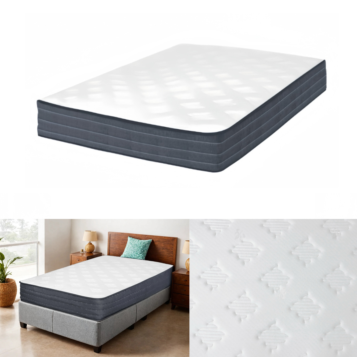 COLCHÓN REBONEC 1.5 PLAZAS VITALIA RESORTES POCKET 105 X 190 X 24 CM - 2