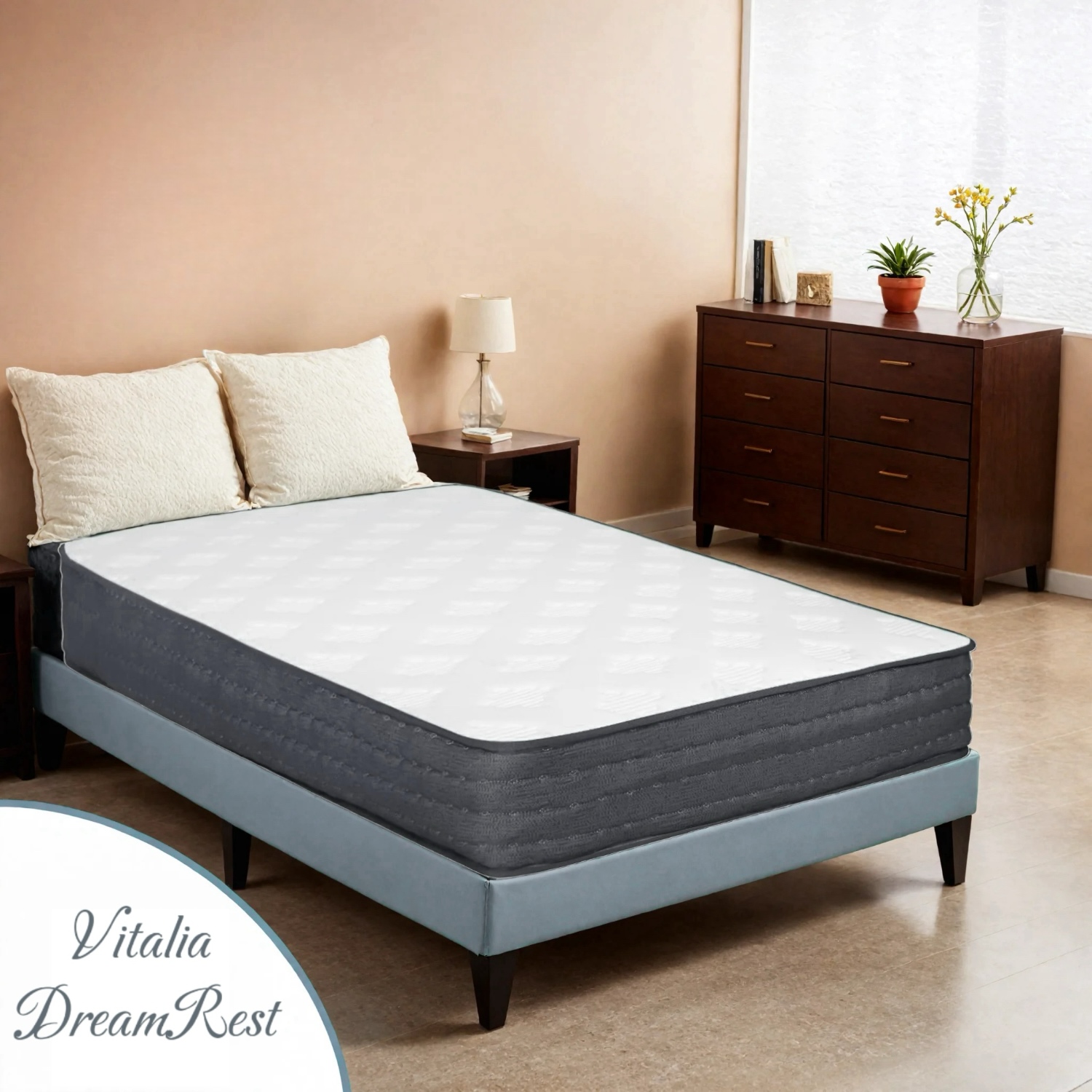 COLCHÓN REBONEC 1.5 PLAZAS VITALIA RESORTES POCKET 105 X 190 X 24 CM - 7