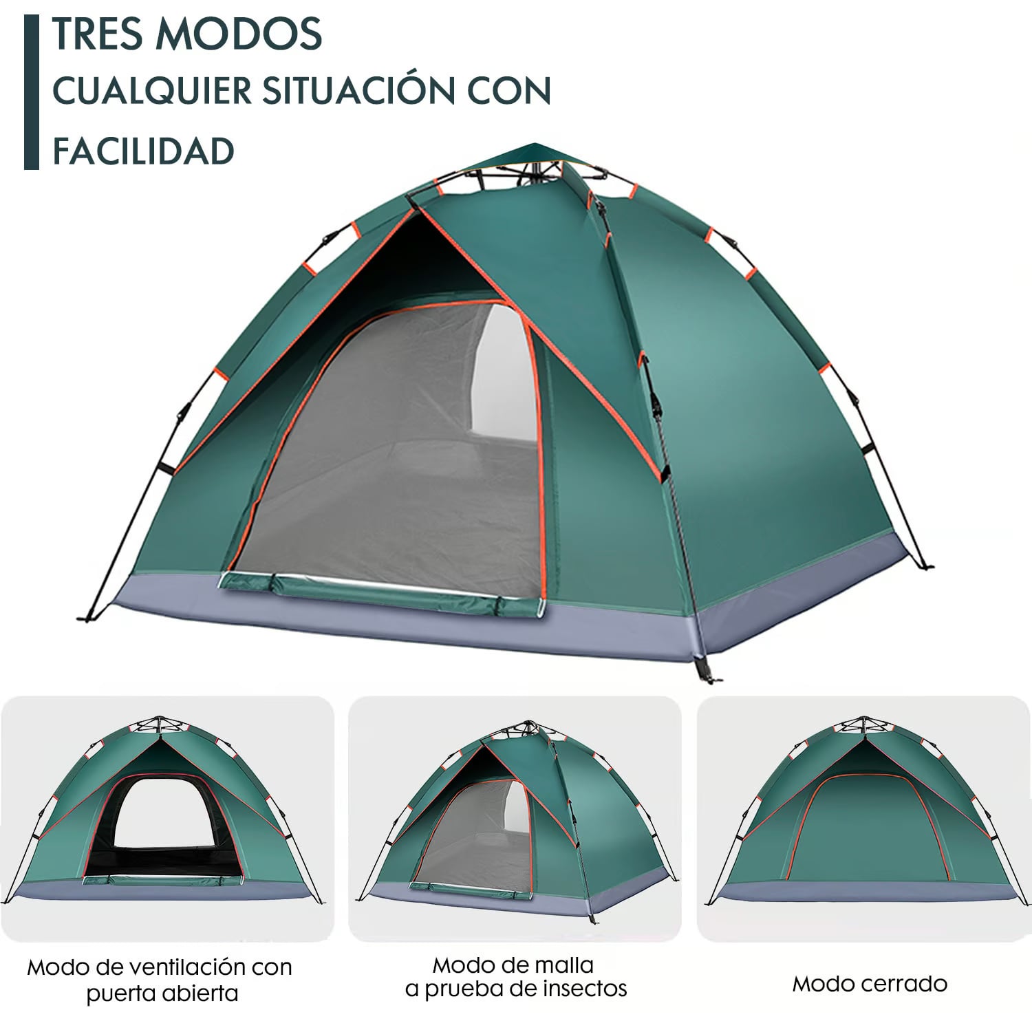 CARPA LIGERA AUTOMÁTICA PARA 4 PERSONAS VENTILACIÓN - 7