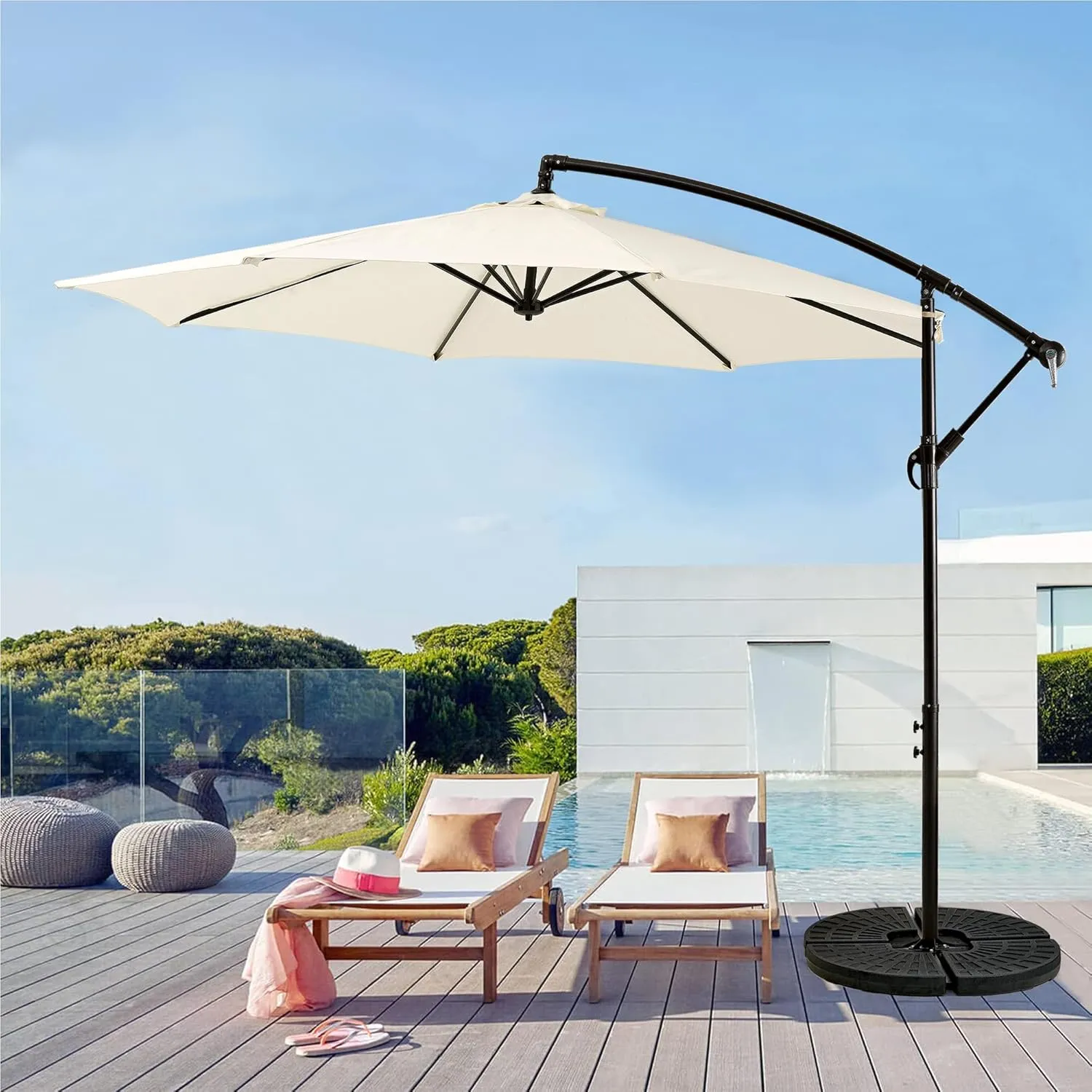 QUITASOL LATERAL 3 MT AJUSTABLE Y IMPERMEABLE PARA JARDÍN - 5