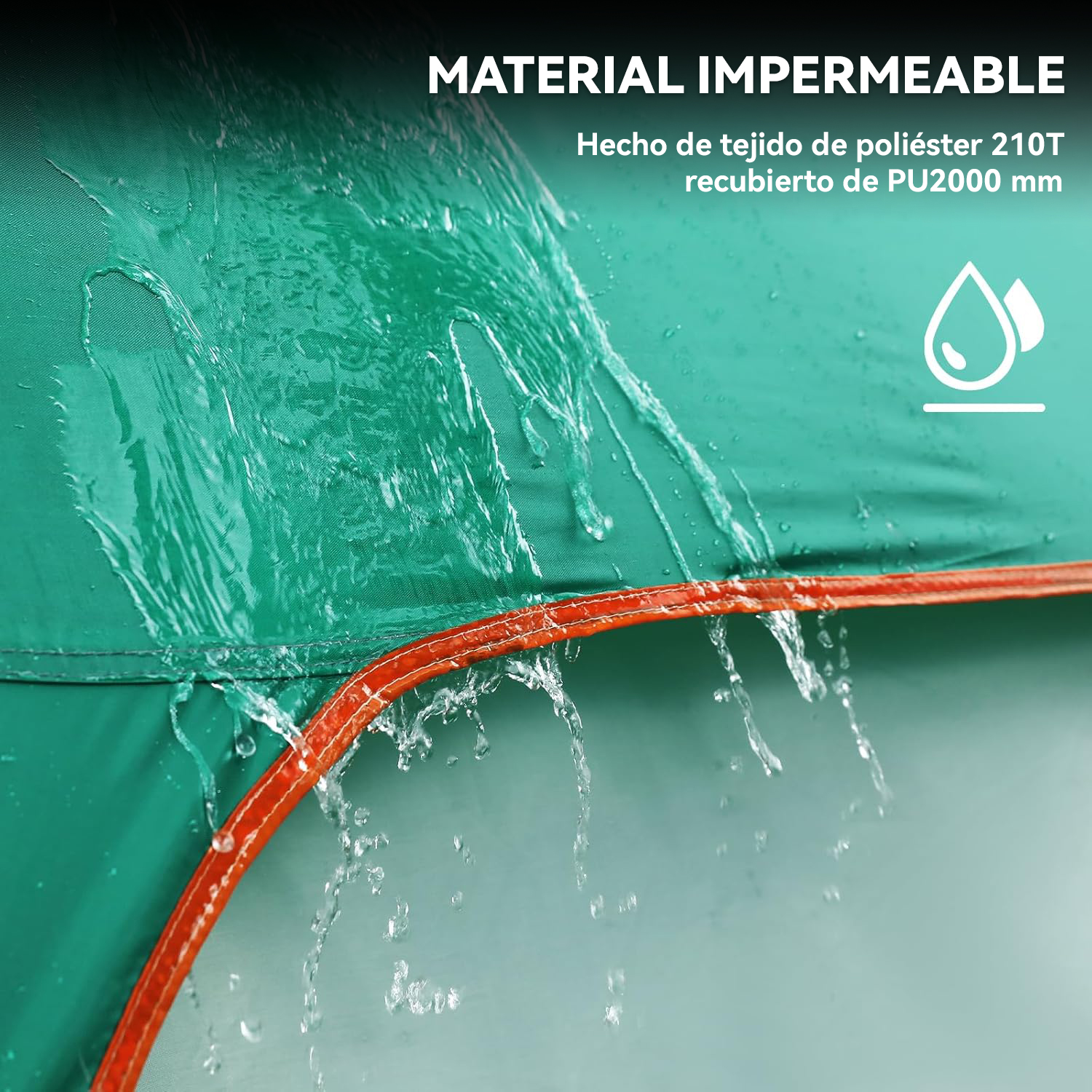 CARPA 8 PERSONAS CON 2 HABITACIONES GRAN ESPACIO 2,6X3,8X2M - 3