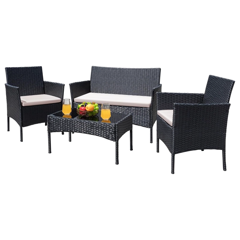 JUEGO LIVING TERRAZA BRISA 4 PIEZAS EXTERIOR - 1