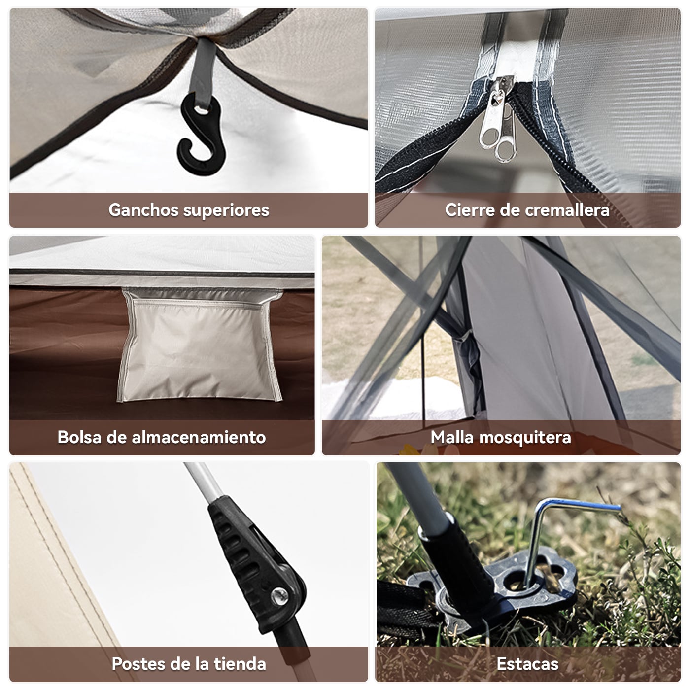 CARPA INSTANT CAMPING 4 PERSONAS CON 2 PUERTAS Y 2 VENTANAS - 5