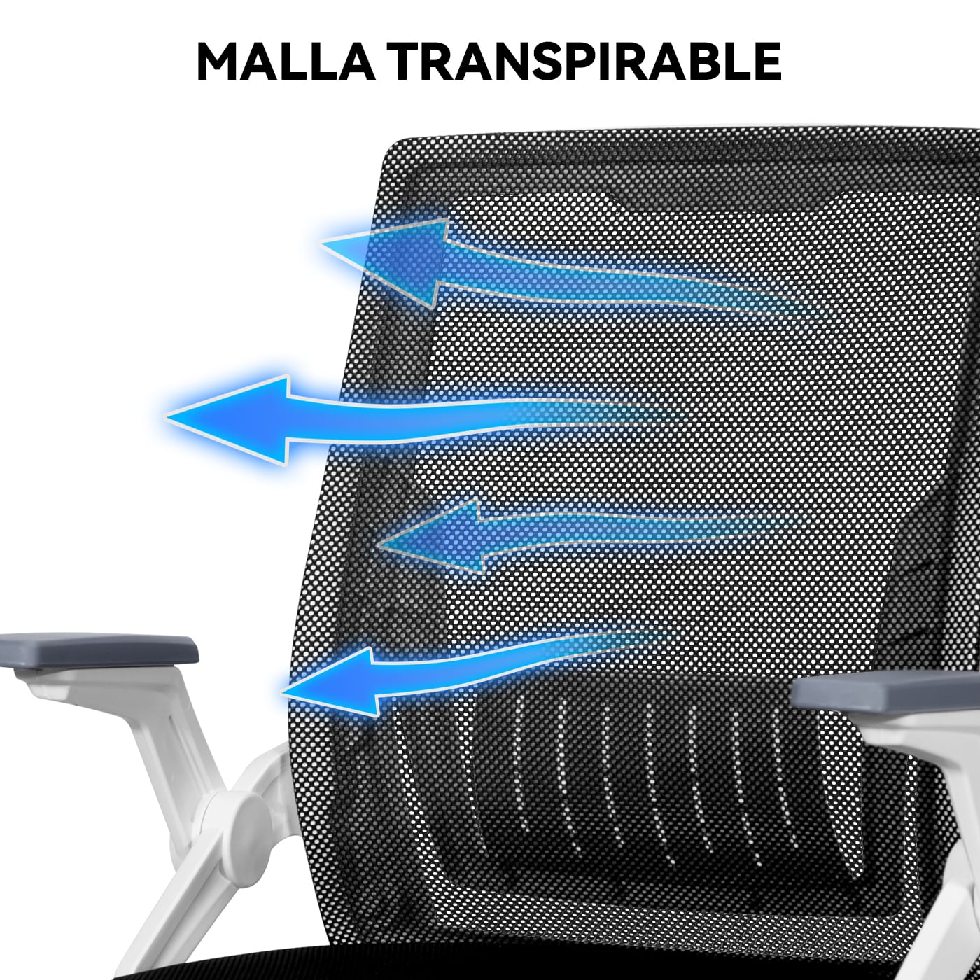 SILLA DE OFICINA ESCRITORIO EJECUTIVA ASIENTO LÁTEX 101X60X56 CM - 3