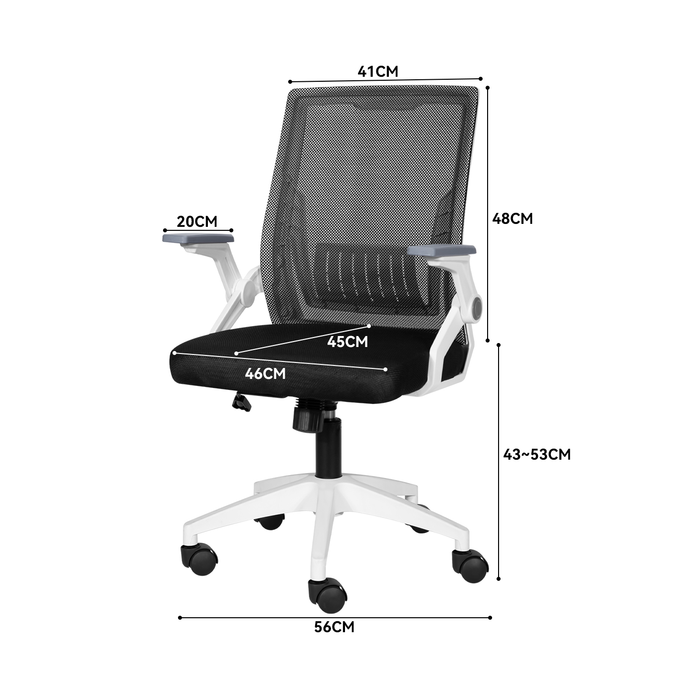 SILLA DE OFICINA ESCRITORIO EJECUTIVA ASIENTO LÁTEX 101X60X56 CM - 7