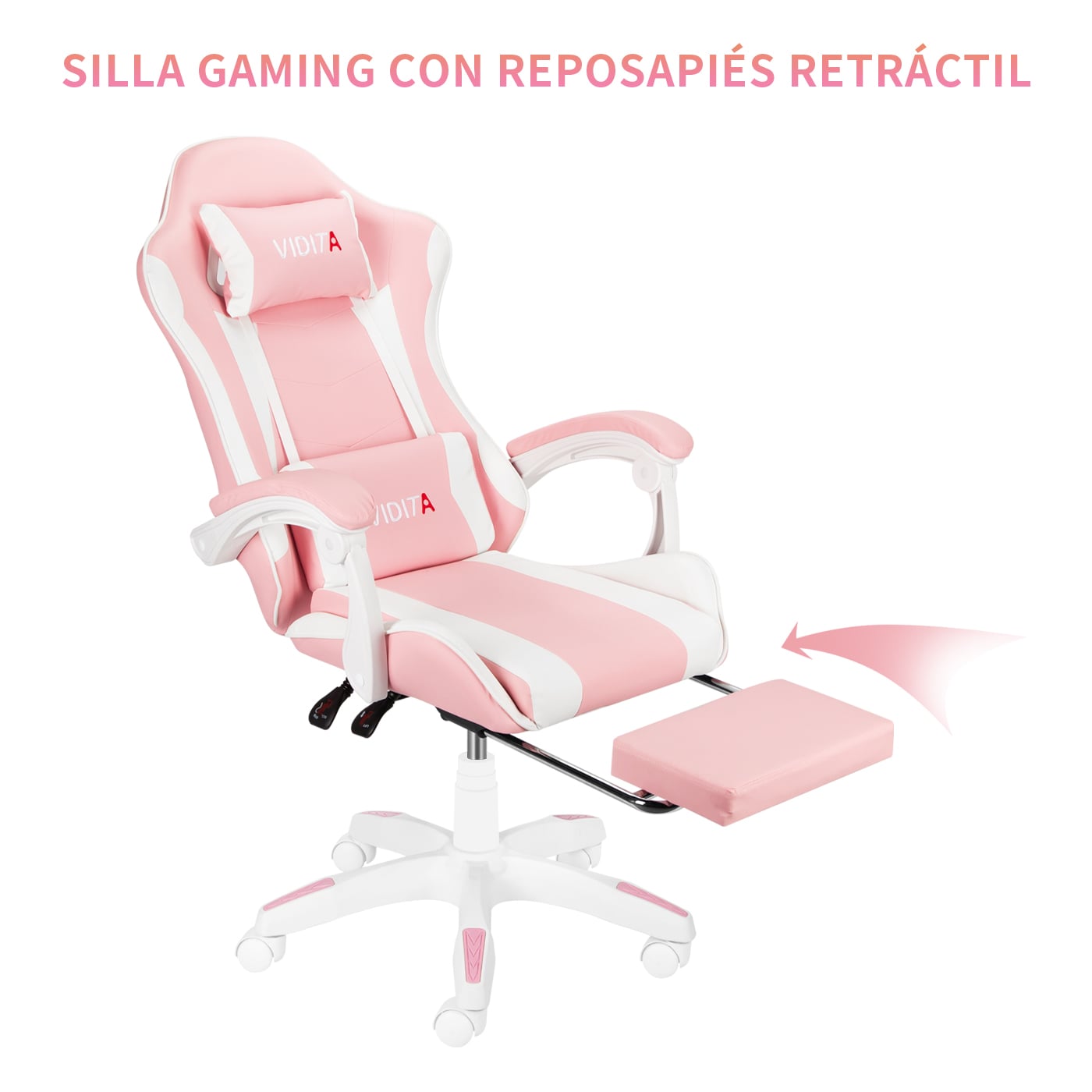 SILLA GAMER PROFESIONAL GX2000 CON REPOSAPIÉS - 2