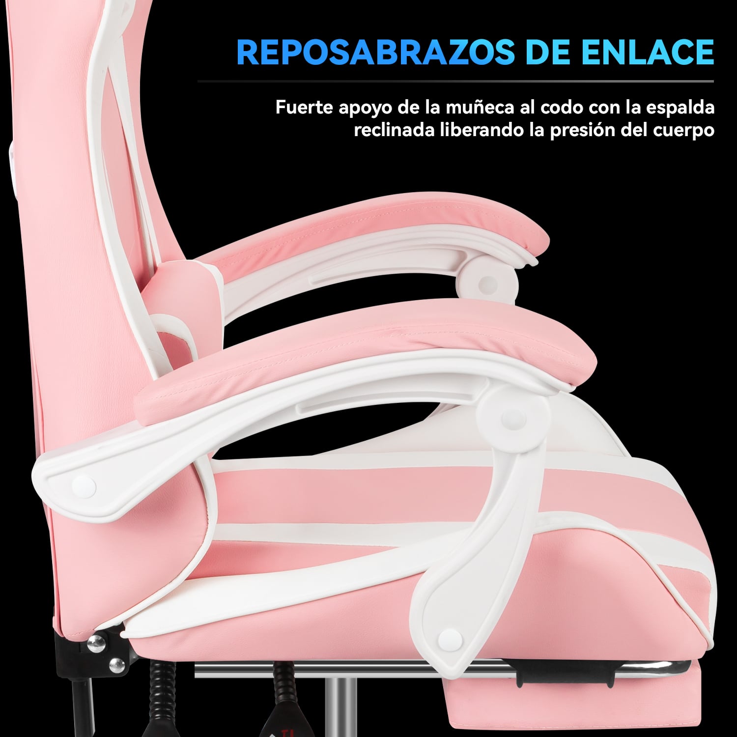 SILLA GAMER PROFESIONAL GX2000 CON REPOSAPIÉS - 5