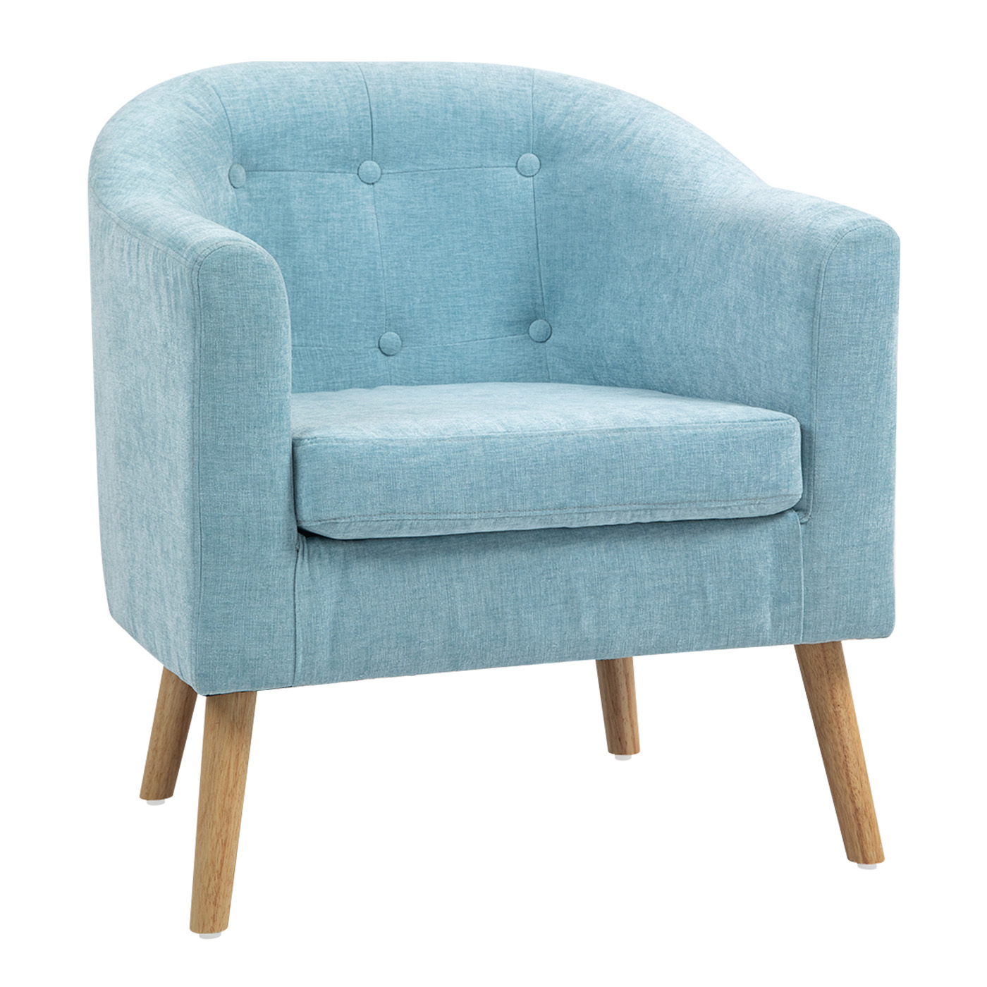 POLTRONA 70X60X77CM PARA DORMITORIO APARTAMENTO OFICINA AZUL - 1