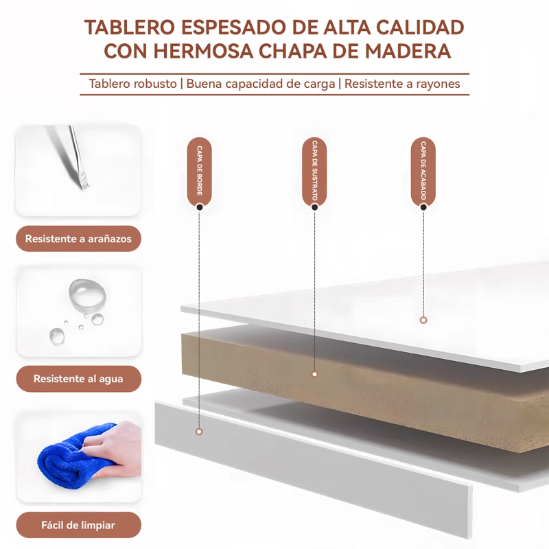VELADOR BLANCO DE MADERA CON CAJON PUERTA Y ESTANTE ABIERTO 35X40X65CM - 6