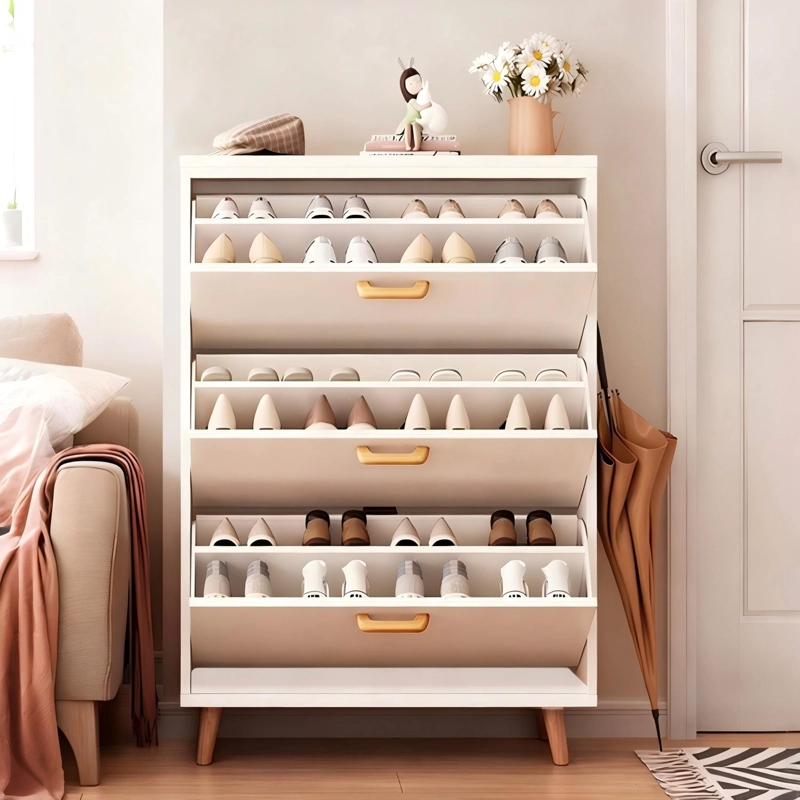 ZAPATERO ORGANIZADOR CON 3 PUERTAS Y 2 FILAS,CAPACIDAD 18 PARES - 2