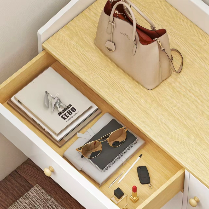 ZAPATERO ORGANIZADOR CON 3 PUERTA Y CAJON 90X30X84 CM - 4