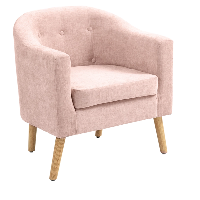 POLTRONA 70X60X77CM PARA DORMITORIO APARTAMENTO OFICINA ROSA - 2