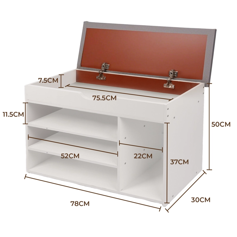 ZAPATERO ORGANIZADOR CON ASIENTO 3 NIVELES - 8