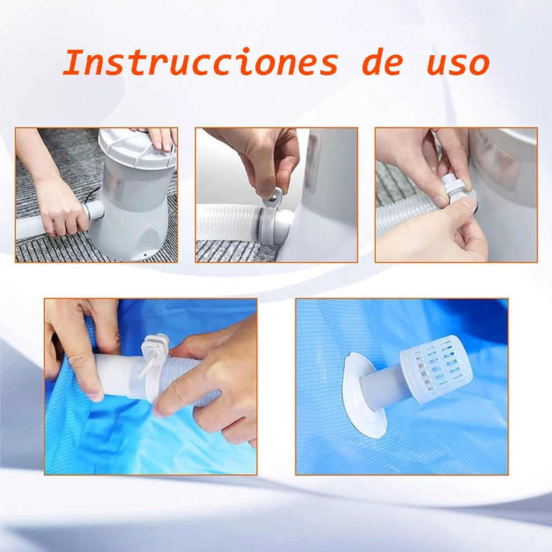 BOMBA DE AGUA PARA PISCINA CON FILTRO 3028 L/H - 3