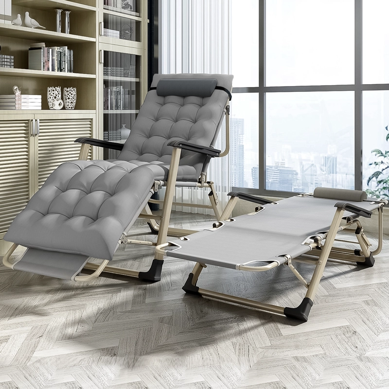 SILLA REPOSERA PLEGABLE CON ACOLCHADA DESMONTABLE PARA JARDIN PLAYA - 2