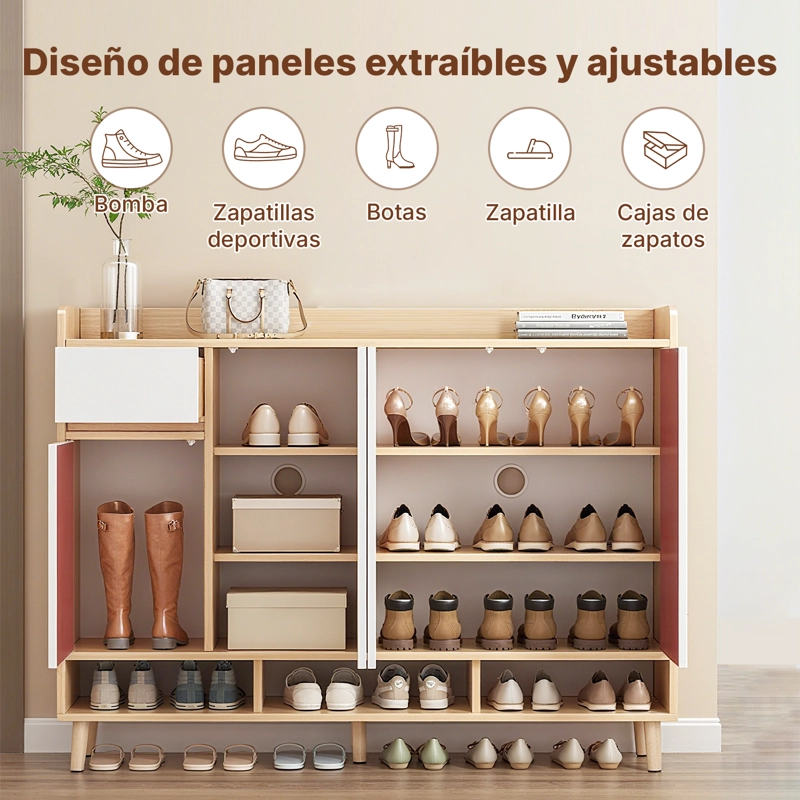 ZAPATERO ORGANIZADOR GRAN CAPACIDAD MULTIFUNCIOANL CON CAJONES - 2