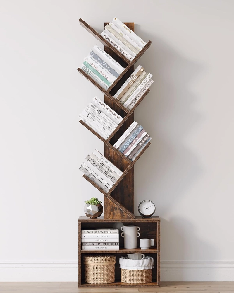 BIBLIOTECA LIBRERO DE ARBOL ORGANIZADOR DE LIBROS 120 X 37 X 20 CM - 1