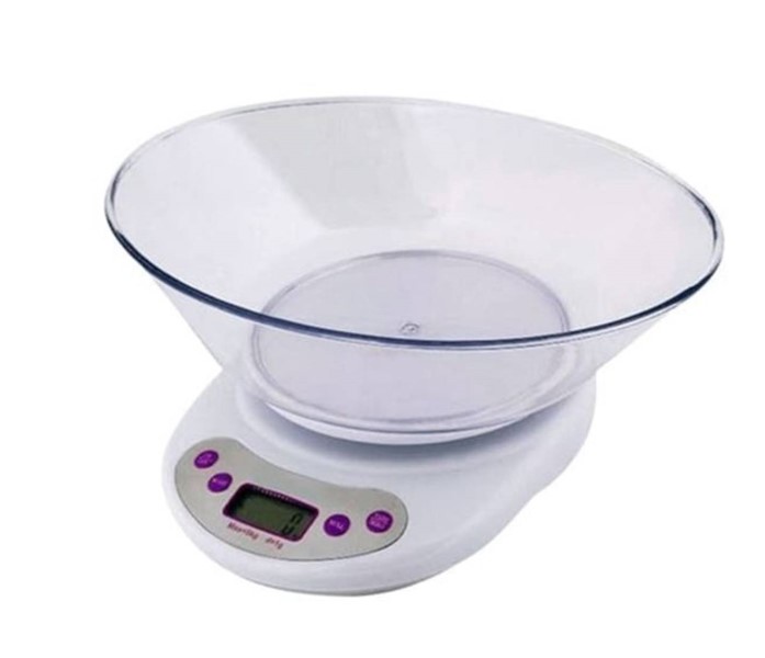 PESA DE COCINA DIGITAL CON RECIPIENTE - 1