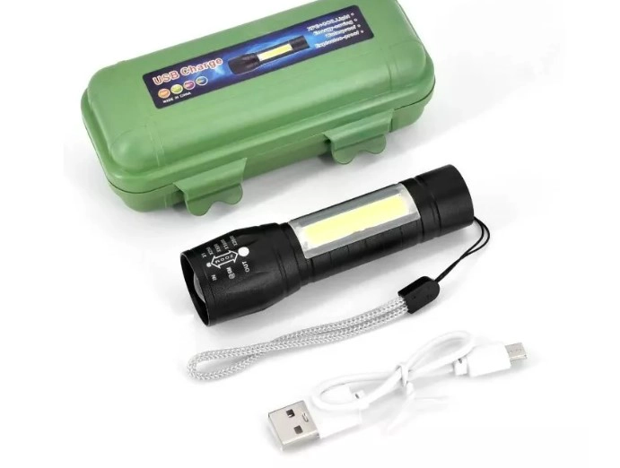 LINTERNA MINI RECARGABLE OEM TACTICA USB LARGA DISTANCIA - 1