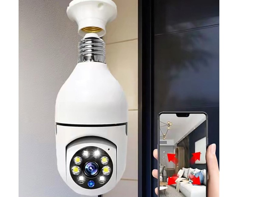 CÁMARA SEGURIDAD VIGILANCIA TIPO AMPOLLETA 360º WIFI - 3