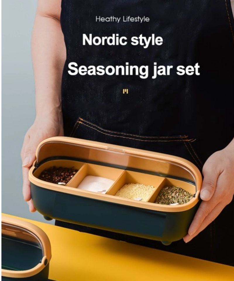 JUEGO DE TARROS CONTEDEDORES DE CONDIMENTOS DE ESTILO NORDICO - VERDE - 3