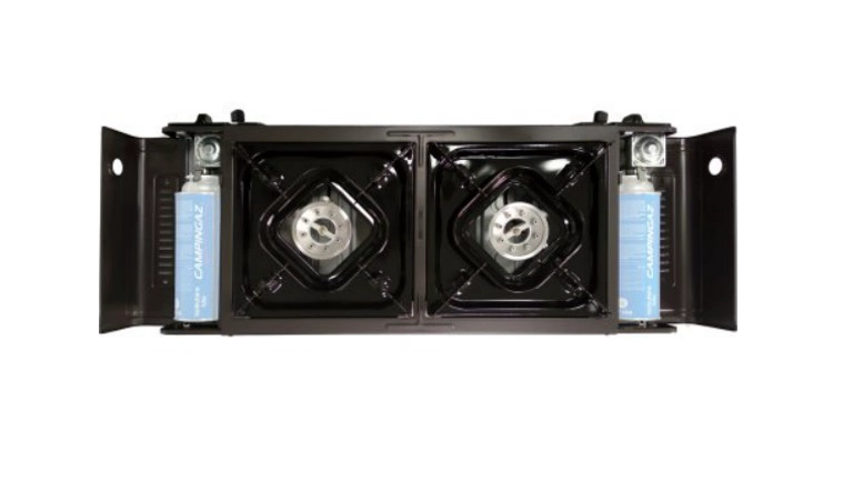 COCINA OEM METAL COCINILLA ENCIMERA 2 QUEMADORES DE GAS PORTABLE DE CARTUCHO - 2