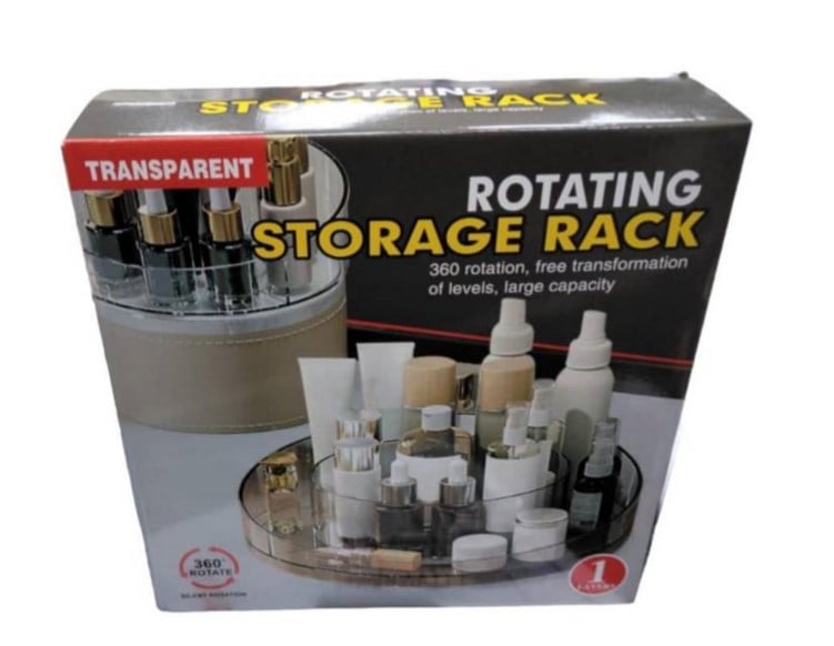 ORGANIZADOR DE MAQUILLAJE GIRATORIA 360 1 NIVEL - 1