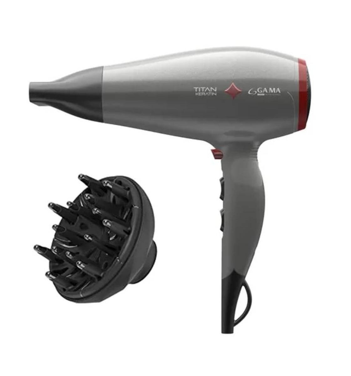 SECADOR DE PELO TITAN KERATIN 2200W GRIS GAMA - 1