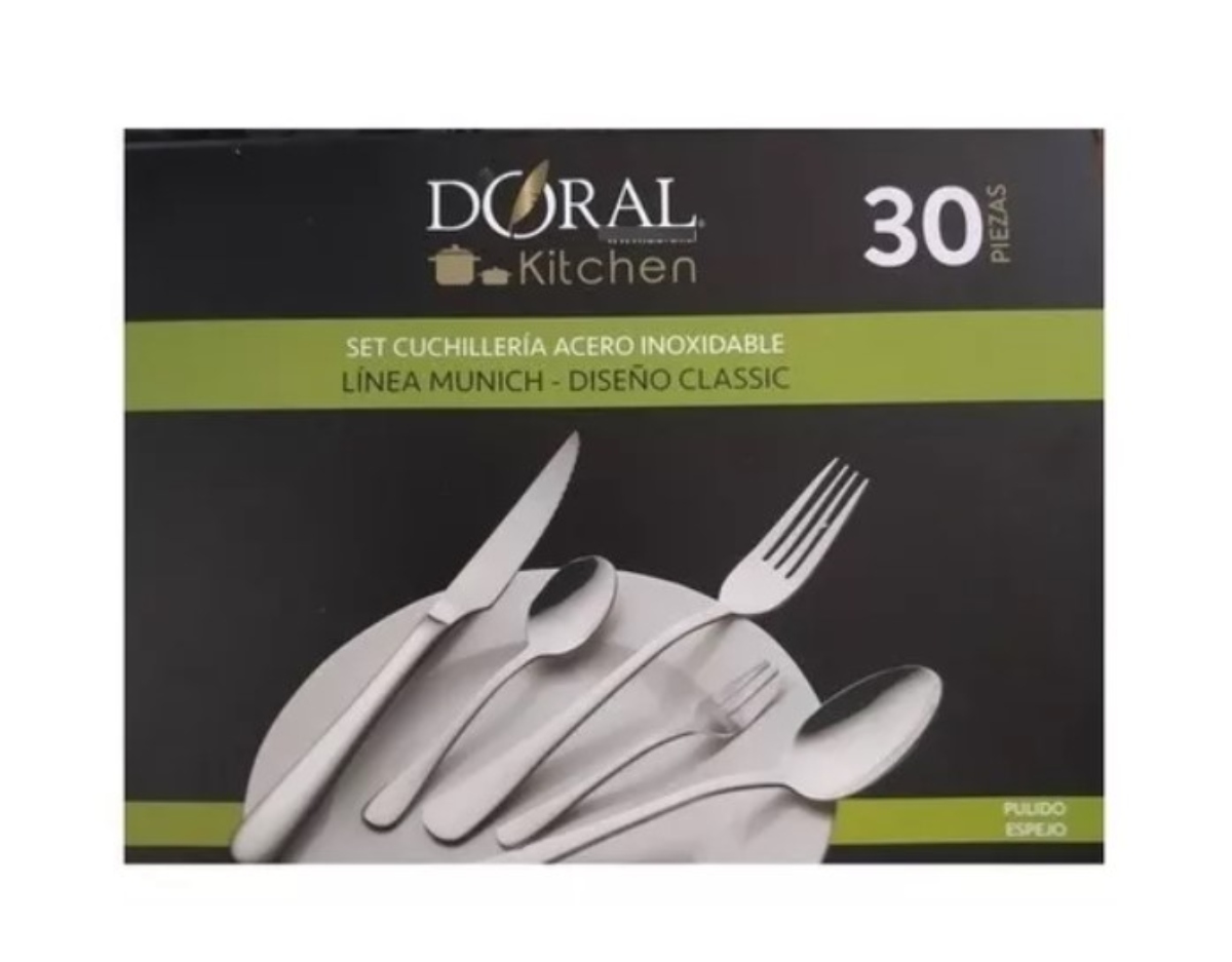 SET CUCHILLERIA MUNICH 30 PIEZAS CLASICA DORAL - 1